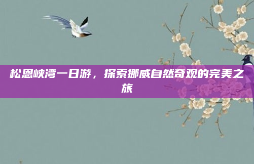 松恩峡湾一日游，探索挪威自然奇观的完美之旅