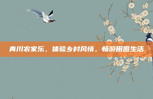 青川农家乐，体验乡村风情，畅游田园生活