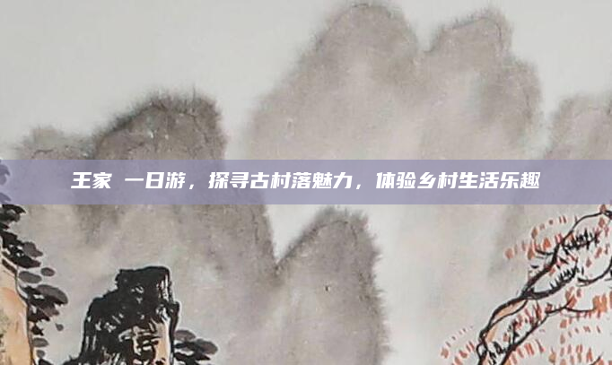 王家辿一日游，探寻古村落魅力，体验乡村生活乐趣