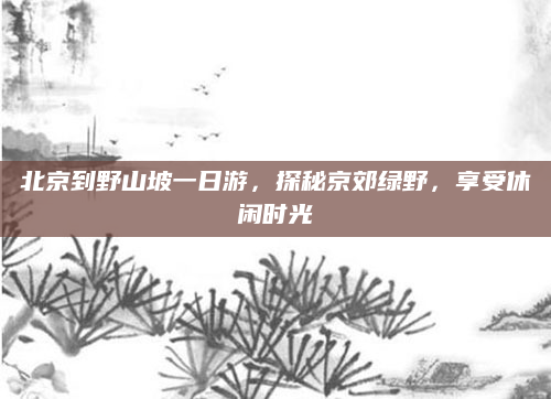 北京到野山坡一日游，探秘京郊绿野，享受休闲时光