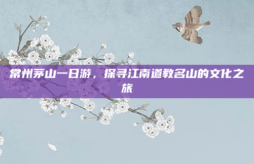 常州茅山一日游，探寻江南道教名山的文化之旅