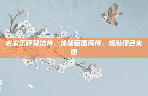 农家乐呼和浩特，体验田园风情，畅游绿色家园