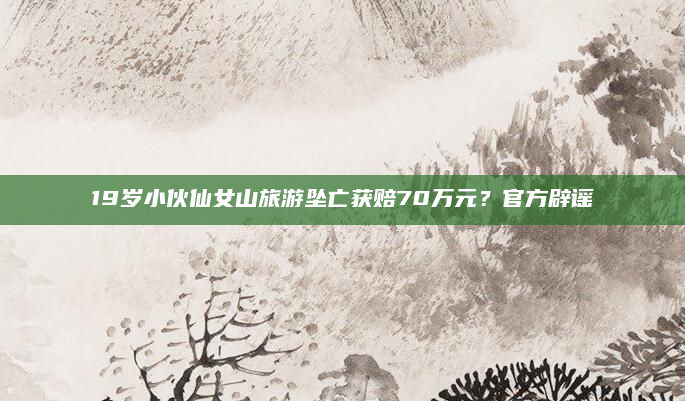 19岁小伙仙女山旅游坠亡获赔70万元?官方辟谣