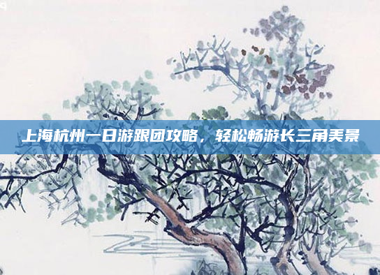 上海杭州一日游跟团攻略，轻松畅游长三角美景
