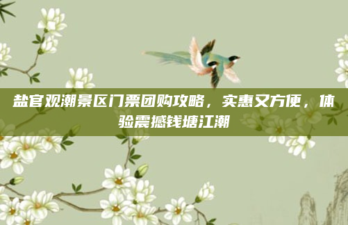 盐官观潮景区门票团购攻略,实惠又方便,体验震撼钱塘江潮