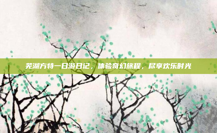 芜湖方特一日游日记，体验奇幻旅程，尽享欢乐时光