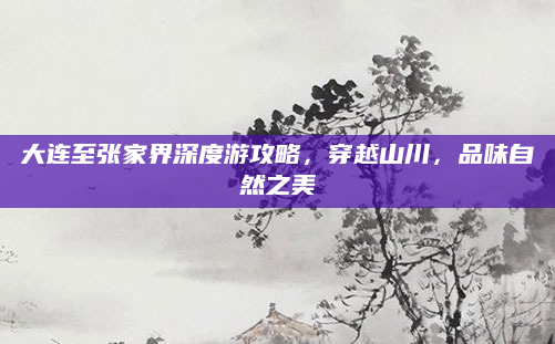 大连至张家界深度游攻略,穿越山川,品味自然之美
