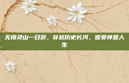 无锡灵山一日游,穿越历史长河,感受禅意人生