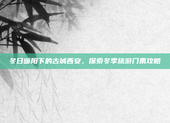 冬日暖阳下的古城西安,探索冬季旅游门票攻略