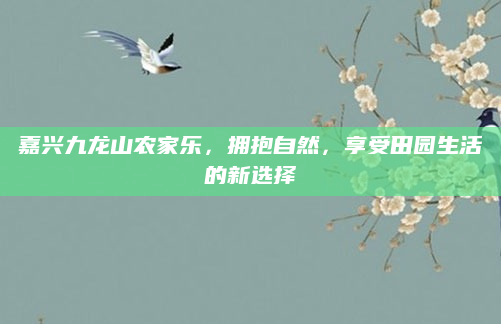 嘉兴九龙山农家乐，拥抱自然，享受田园生活的新选择