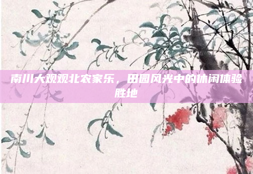 南川大观观北农家乐,田园风光中的休闲体验胜地
