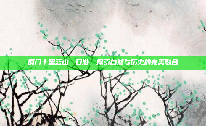 厦门十里蓝山一日游,探索自然与历史的完美融合