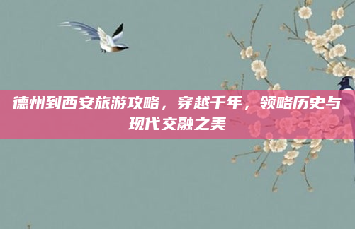 德州到西安旅游攻略,穿越千年,领略历史与现代交融之美