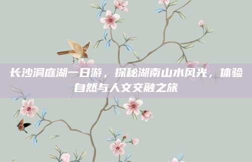 长沙洞庭湖一日游，探秘湖南山水风光，体验自然与人文交融之旅