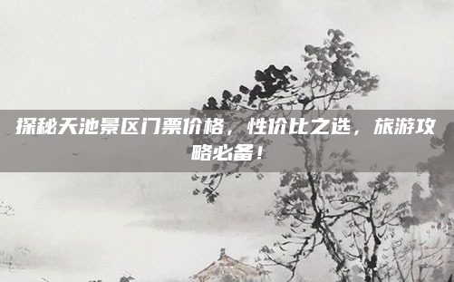 探秘天池景区门票价格，性价比之选，旅游攻略必备！
