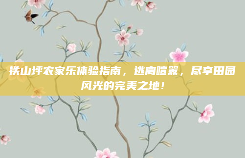铁山坪农家乐体验指南,逃离喧嚣,尽享田园风光的完美之地!