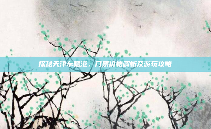 探秘天津东疆港,门票价格解析及游玩攻略