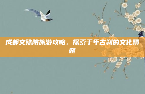 成都文殊院旅游攻略,探索千年古刹的文化精髓