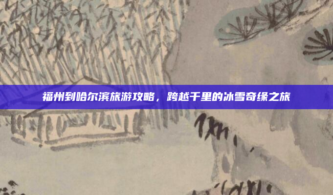 福州到哈尔滨旅游攻略，跨越千里的冰雪奇缘之旅