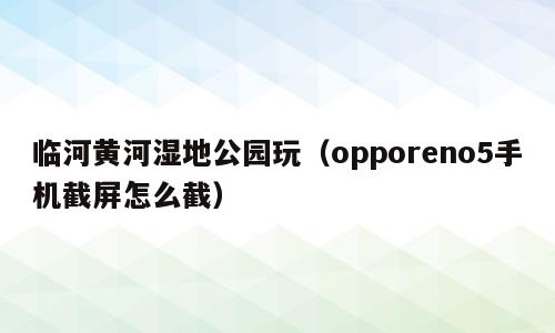 临河黄河湿地公园玩（opporeno5手机截屏怎么截）