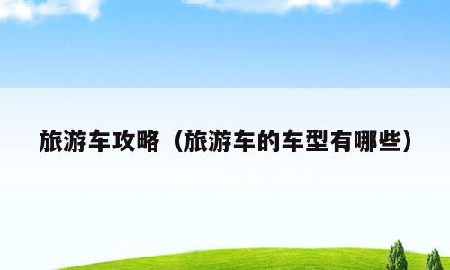 旅游车攻略（旅游车的车型有哪些）
