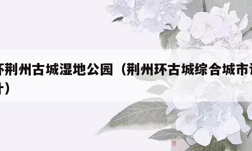 环荆州古城湿地公园（荆州环古城综合城市设计）