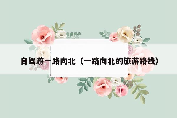自驾游一路向北（一路向北的旅游路线）